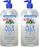 Fruit Of The Earth Aloe Vera 100% Gel with Tocopheryl Acetate, DMDM Hydantoin, Tetrasodium EDTA, Carbomer, Aloe Vera Gel, Triethanolamine, Diazolidinyl Urea, 24 oz (2 pack)